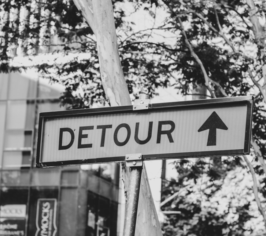 Detour sign
